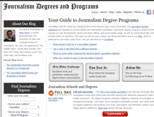 Tablet Screenshot of journalismdegree.org